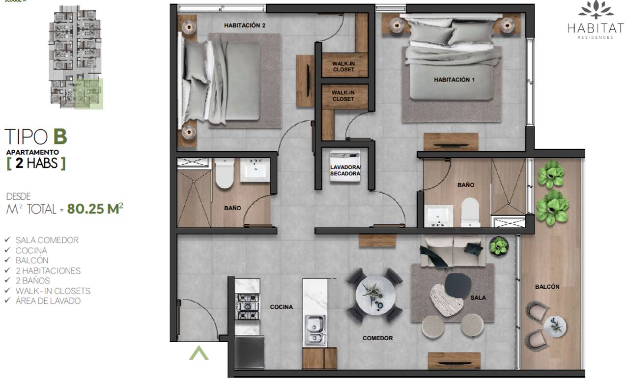 Fotografía 9 · Modernos Apartamentos, Habitat Residences By Canamar